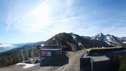 Archived webcam image showing Hauser Kaibling: Panoramic view at top station Senderbahn on 10 May 2026 at 08:12
