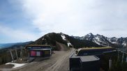 Archived webcam image showing Hauser Kaibling: Panoramic view at top station Senderbahn on 10 May 2026 at 10:12