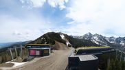 Archived webcam image showing Hauser Kaibling: Panoramic view at top station Senderbahn on 10 May 2026 at 12:12