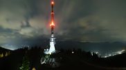 Archived webcam image showing Hauser Kaibling: Panoramic view at top station Senderbahn on 18 Jun 2026 at 00:28