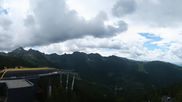Archived webcam image showing Hauser Kaibling: Panoramic view at top station Senderbahn on 18 Jun 2026 at 14:28