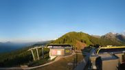 Archived webcam image showing Hauser Kaibling: Panoramic view at top station Senderbahn on 18 Jun 2026 at 20:28