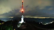 Archived webcam image showing Hauser Kaibling: Panoramic view at top station Senderbahn on 8 Jul 2026 at 00:24
