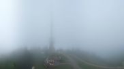 Archived webcam image showing Hauser Kaibling: Panoramic view at top station Senderbahn on 8 Jul 2026 at 16:24
