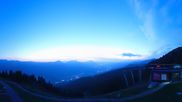 Archived webcam image showing Hauser Kaibling: Panoramic view at top station Senderbahn on 21 Jul 2026 at 04:30