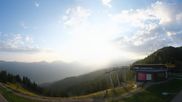 Archived webcam image showing Hauser Kaibling: Panoramic view at top station Senderbahn on 21 Jul 2026 at 06:30
