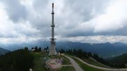 Archived webcam image showing Hauser Kaibling: Panoramic view at top station Senderbahn on 21 Jul 2026 at 16:30