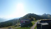 Archived webcam image showing Hauser Kaibling: Panoramic view at top station Senderbahn on 4 Aug 2026 at 08:45