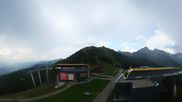 Archived webcam image showing Hauser Kaibling: Panoramic view at top station Senderbahn on 4 Aug 2026 at 16:45