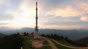 Archived webcam image showing Hauser Kaibling: Panoramic view at top station Senderbahn on 4 Aug 2026 at 20:45