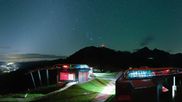 Archived webcam image showing Hauser Kaibling: Panoramic view at top station Senderbahn on 26 Aug 2026 at 04:48