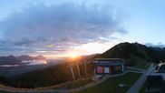 Archived webcam image showing Hauser Kaibling: Panoramic view at top station Senderbahn on 26 Aug 2026 at 06:48