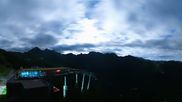 Archived webcam image showing Hauser Kaibling: Panoramic view at top station Senderbahn on 26 Aug 2026 at 00:48
