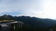 Archived webcam image showing Hauser Kaibling: Panoramic view at top station Senderbahn on 26 Aug 2026 at 18:48