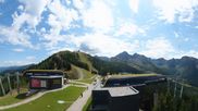Archived webcam image showing Hauser Kaibling: Panoramic view at top station Senderbahn on 26 Aug 2026 at 12:48
