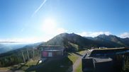 Archived webcam image showing Hauser Kaibling: Panoramic view at top station Senderbahn on 6 Sep 2026 at 08:54