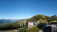 Archived webcam image showing Hauser Kaibling: Panoramic view at top station Senderbahn on 6 Sep 2026 at 18:54