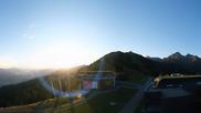 Archived webcam image showing Hauser Kaibling: Panoramic view at top station Senderbahn on 2 Sep 2026 at 07:25