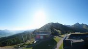 Archived webcam image showing Hauser Kaibling: Panoramic view at top station Senderbahn on 2 Sep 2026 at 08:25