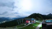 Archived webcam image showing Hauser Kaibling: Panoramic view at top station Senderbahn on 2 Sep 2026 at 00:25