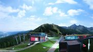 Archived webcam image showing Hauser Kaibling: Panoramic view at top station Senderbahn on 2 Sep 2026 at 02:25