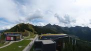 Archived webcam image showing Hauser Kaibling: Panoramic view at top station Senderbahn on 2 Sep 2026 at 14:25