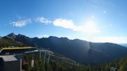 Archived webcam image showing Hauser Kaibling: Panoramic view at top station Senderbahn on 16 Oct 2026 at 16:00