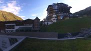 Archived webcam image showing Hotel Edelweiss & Gurgl - view over Obergurgl on 26 Aug 2026 at 08:10
