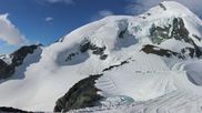 Archived webcam image showing Saas-Fee: Mountain Restaurant Mittelallalin on 17 Jun 2026 at 08:51