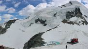 Archived webcam image showing Saas-Fee: Mountain Restaurant Mittelallalin on 17 Jun 2026 at 16:51