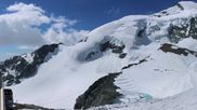 Archived webcam image showing Saas-Fee: Mountain Restaurant Mittelallalin on 17 Jun 2026 at 10:51