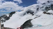 Archived webcam image showing Saas-Fee: Mountain Restaurant Mittelallalin on 17 Jun 2026 at 12:51
