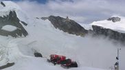 Archived webcam image showing Saas-Fee: Mountain Restaurant Mittelallalin on 26 Jul 2026 at 10:37
