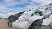 Archiviertes Webcam Bild: Saas Fee: Restaurant Mittelallalin und Gletscherskigebiet am 26.08.2026 um 14:50 Uhr
