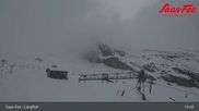 Archived webcam image showing Saas-Fee ski resort : Längfluh top station on 13 Apr 2026 at 01:09