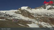 Archiviertes Webcam Bild: Saas-Fee: Bergstation Längfluhbahn am 22.06.2026 um 07:16 Uhr