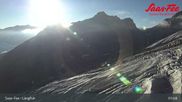 Archived webcam image showing Saas-Fee ski resort : Längfluh top station on 29 Aug 2026 at 08:33