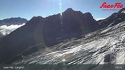 Archived webcam image showing Saas-Fee ski resort : Längfluh top station on 29 Aug 2026 at 09:33