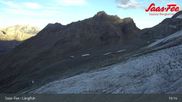 Archived webcam image showing Saas-Fee ski resort : Längfluh top station on 29 Aug 2026 at 19:33