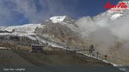 Archived webcam image showing Saas-Fee ski resort : Längfluh top station on 29 Aug 2026 at 11:33