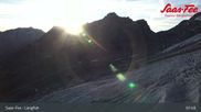 Archived webcam image showing Saas-Fee ski resort : Längfluh top station on 20 Sep 2026 at 08:45
