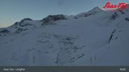 Archiviertes Webcam Bild: Saas-Fee: Bergstation Längfluhbahn am 26 Feb 2026 um 19:25 Uhr