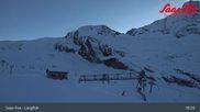 Archived webcam image showing Saas-Fee ski resort : Längfluh top station on 18 Mar 2026 at 03:32