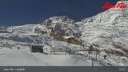 Archived webcam image showing Saas-Fee ski resort : Längfluh top station on 22 Oct 2026 at 11:36
