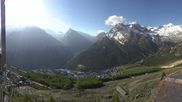 Archiviertes Webcam Bild: Blick vom Hannig auf Saas-Fee am 28.05.2026 um 08:37 Uhr
