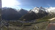 Archiviertes Webcam Bild: Blick vom Hannig auf Saas-Fee am 21.05.2026 um 08:32 Uhr
