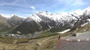 Archiviertes Webcam Bild: Blick vom Hannig auf Saas-Fee am 21.05.2026 um 14:32 Uhr