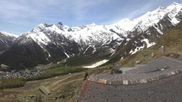 Archiviertes Webcam Bild: Blick vom Hannig auf Saas-Fee am 21.05.2026 um 12:32 Uhr