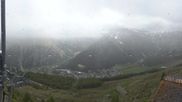 Archiviertes Webcam Bild: Blick vom Hannig auf Saas-Fee am 10.06.2026 um 14:06 Uhr