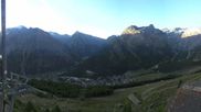Archiviertes Webcam Bild: Blick vom Hannig auf Saas-Fee am 12.07.2026 um 06:56 Uhr
